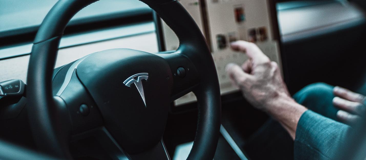 Tesla steering wheel