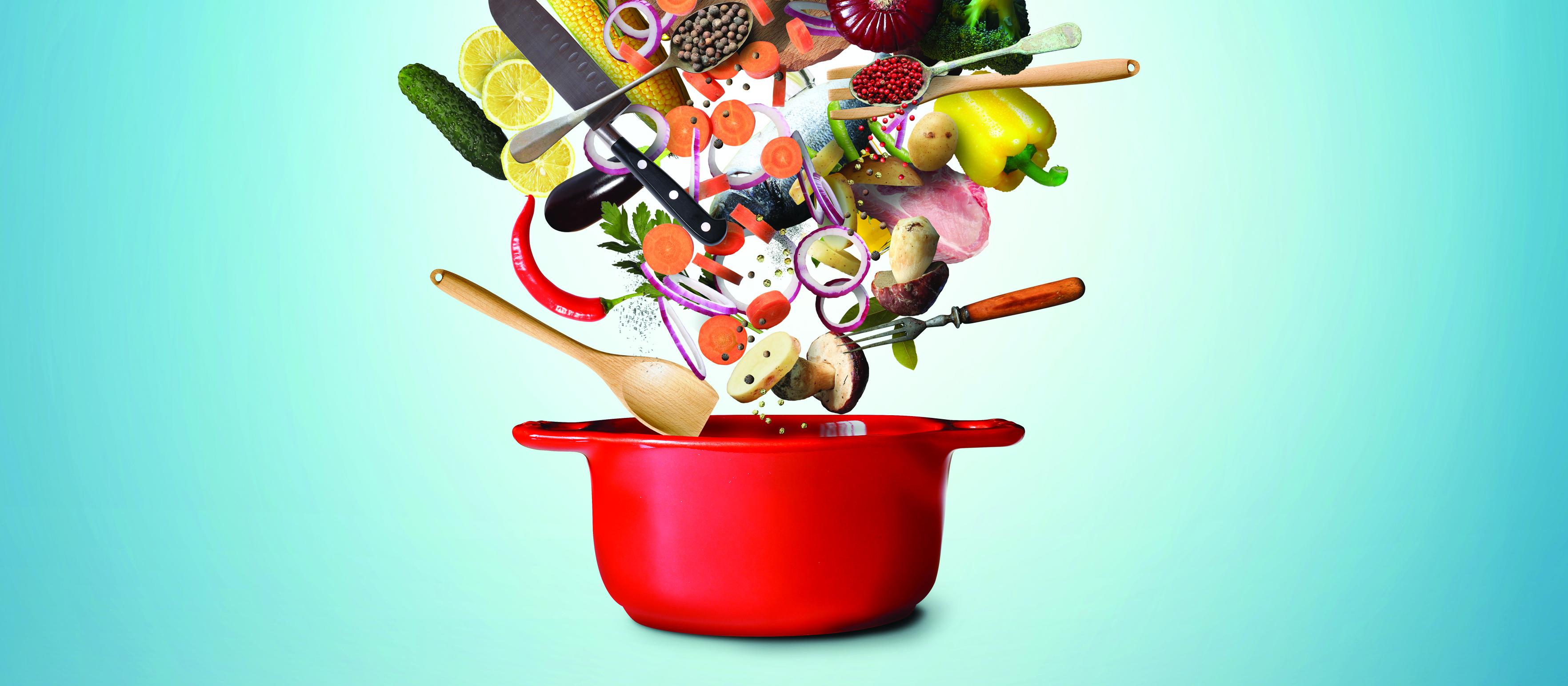 Cooking, food, pot, 