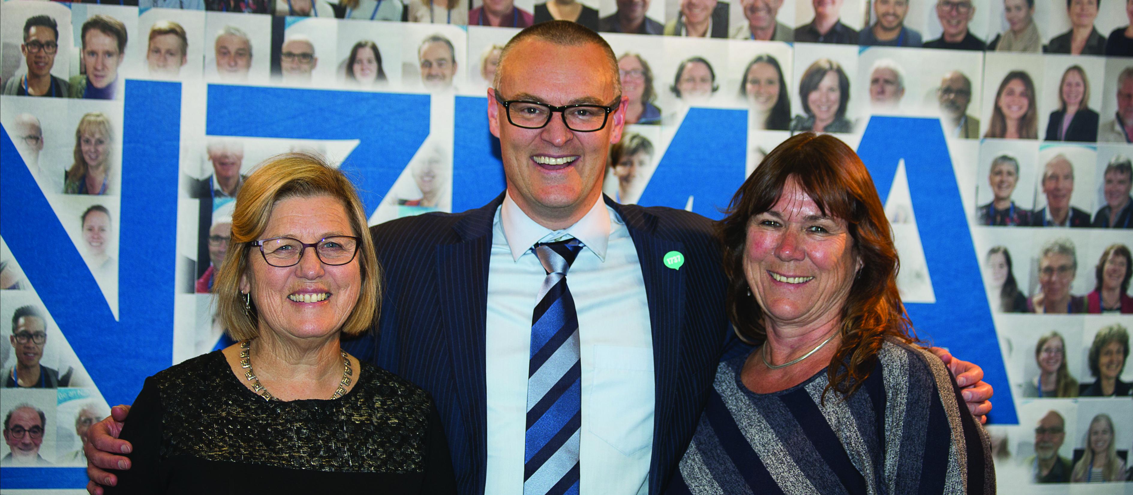 Jan White, David Clark, Kate Baddock 2018