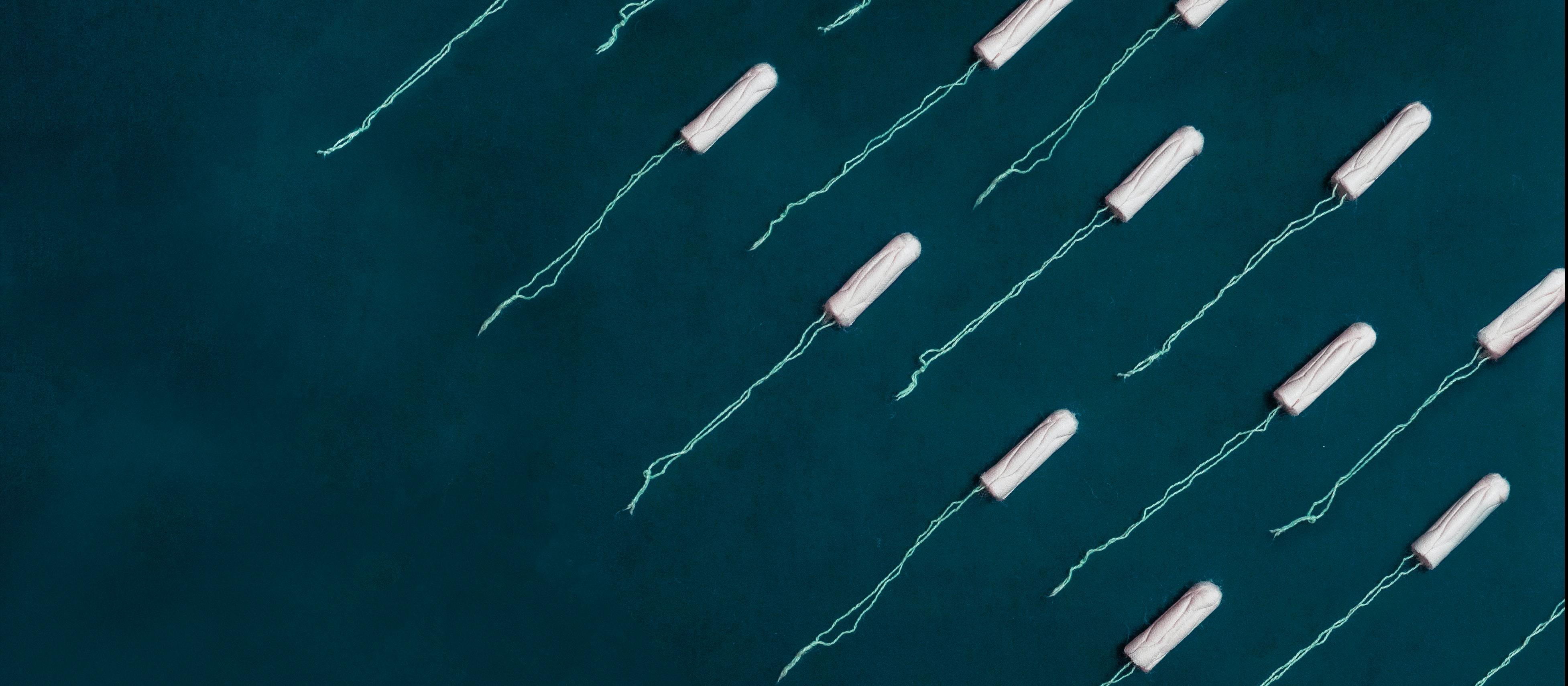 Tampons, sanitary products,