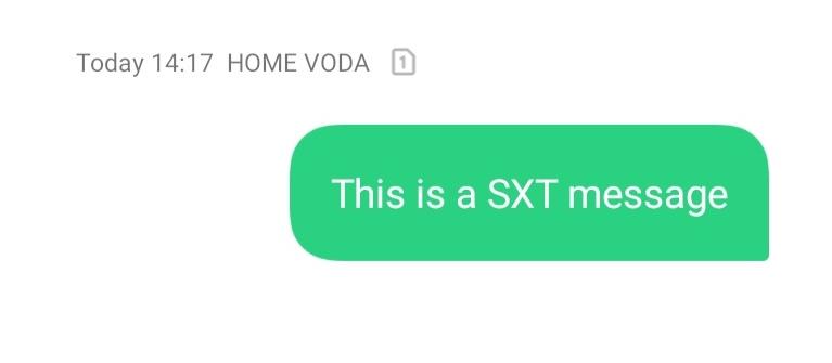 SXT message