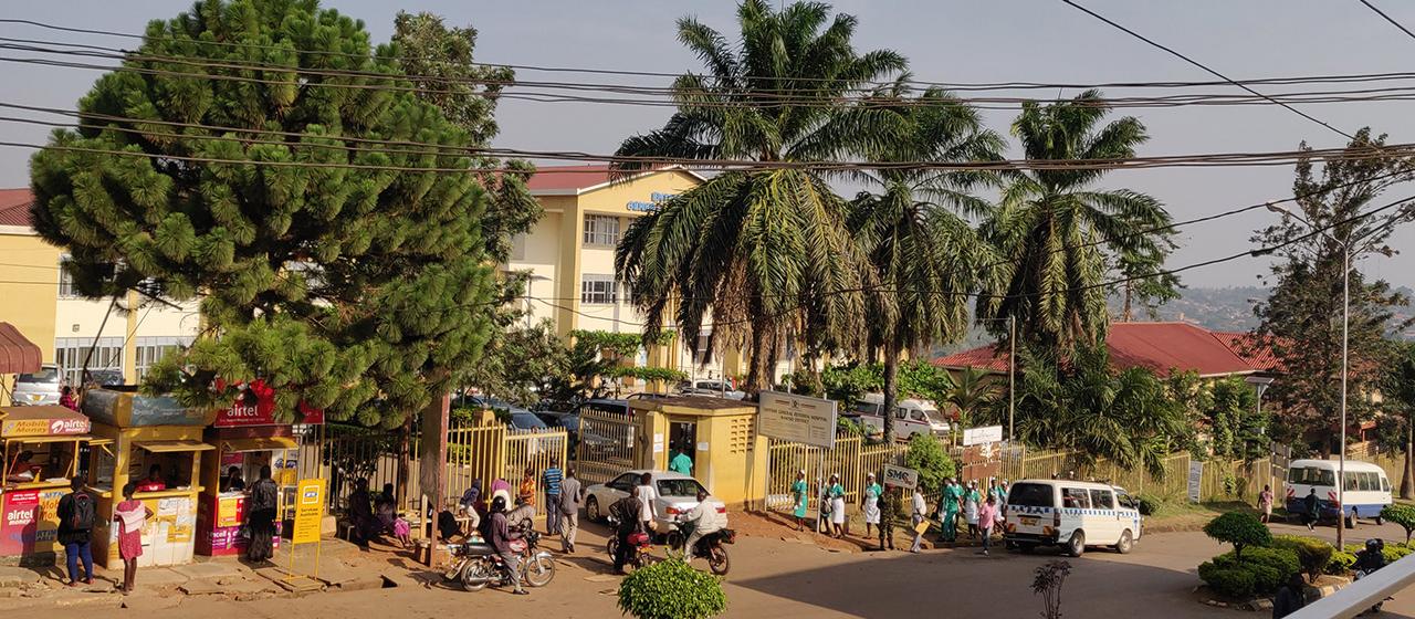 Morning rush at Entebbe Hospital
