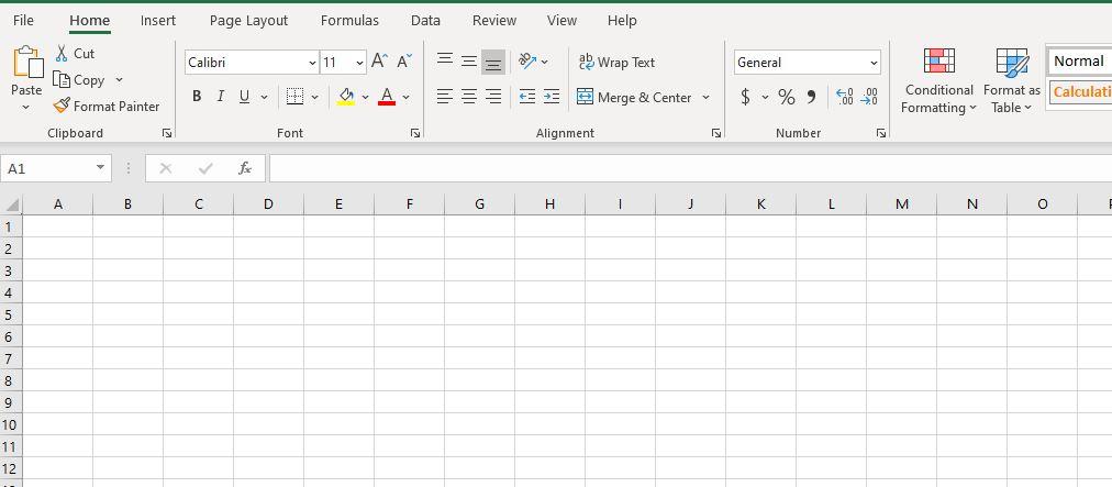 Excel spreadsheet snip