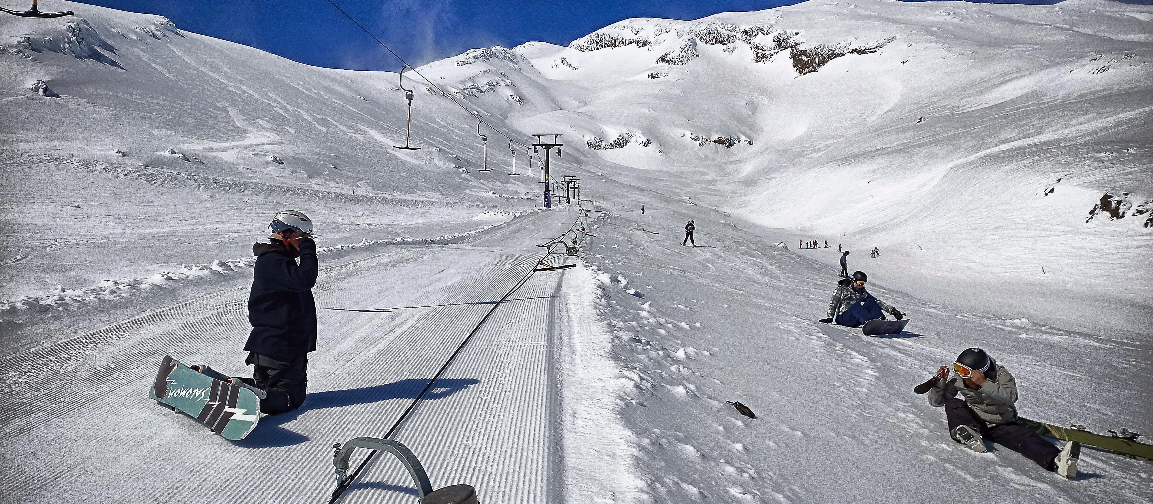 Skiing Ruapehu, TBar