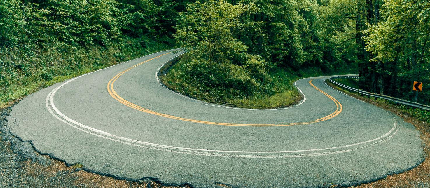 twisting road