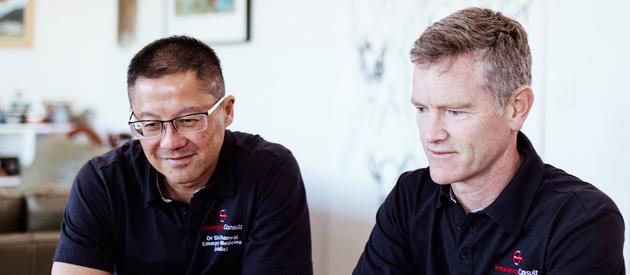 Giles Chanwai and Martyn Harvey