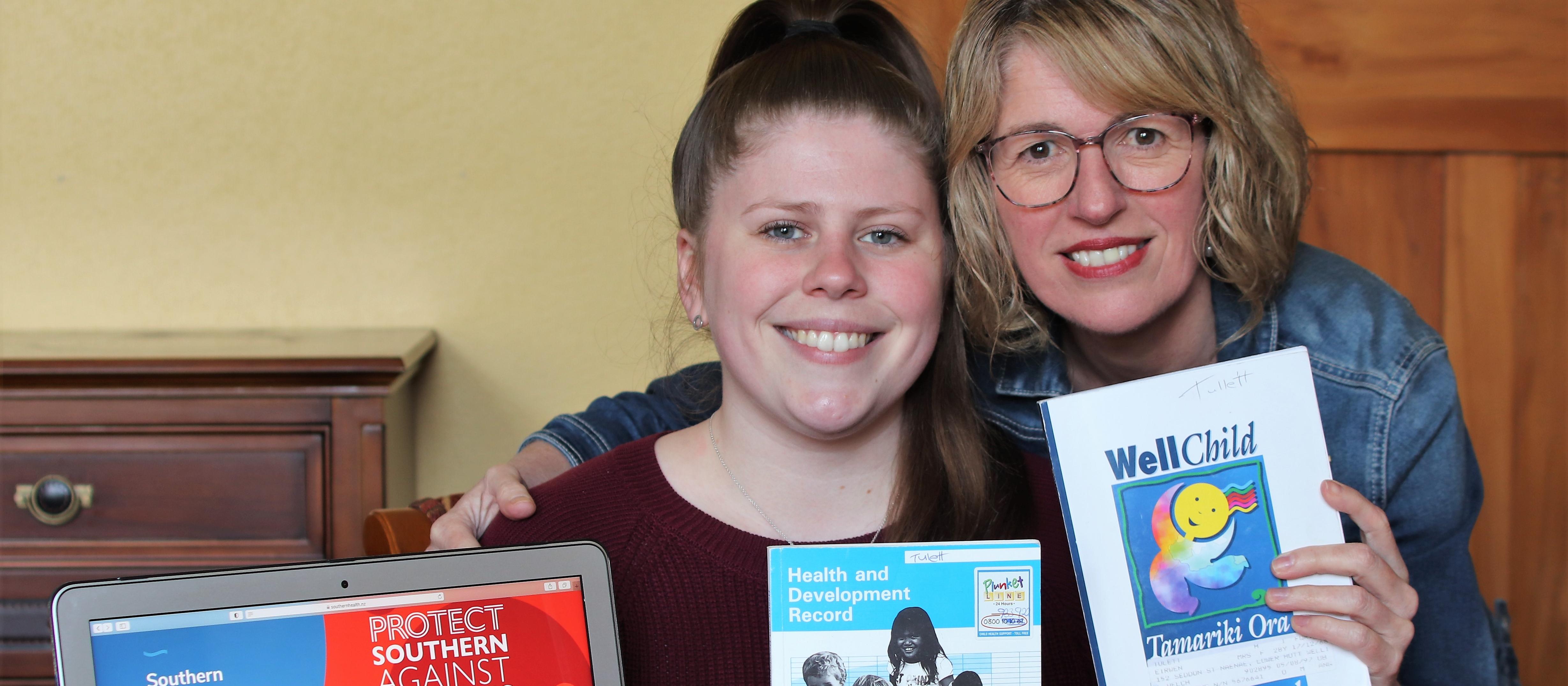 Eirwen Mitchell and daughter Samantha Tulett