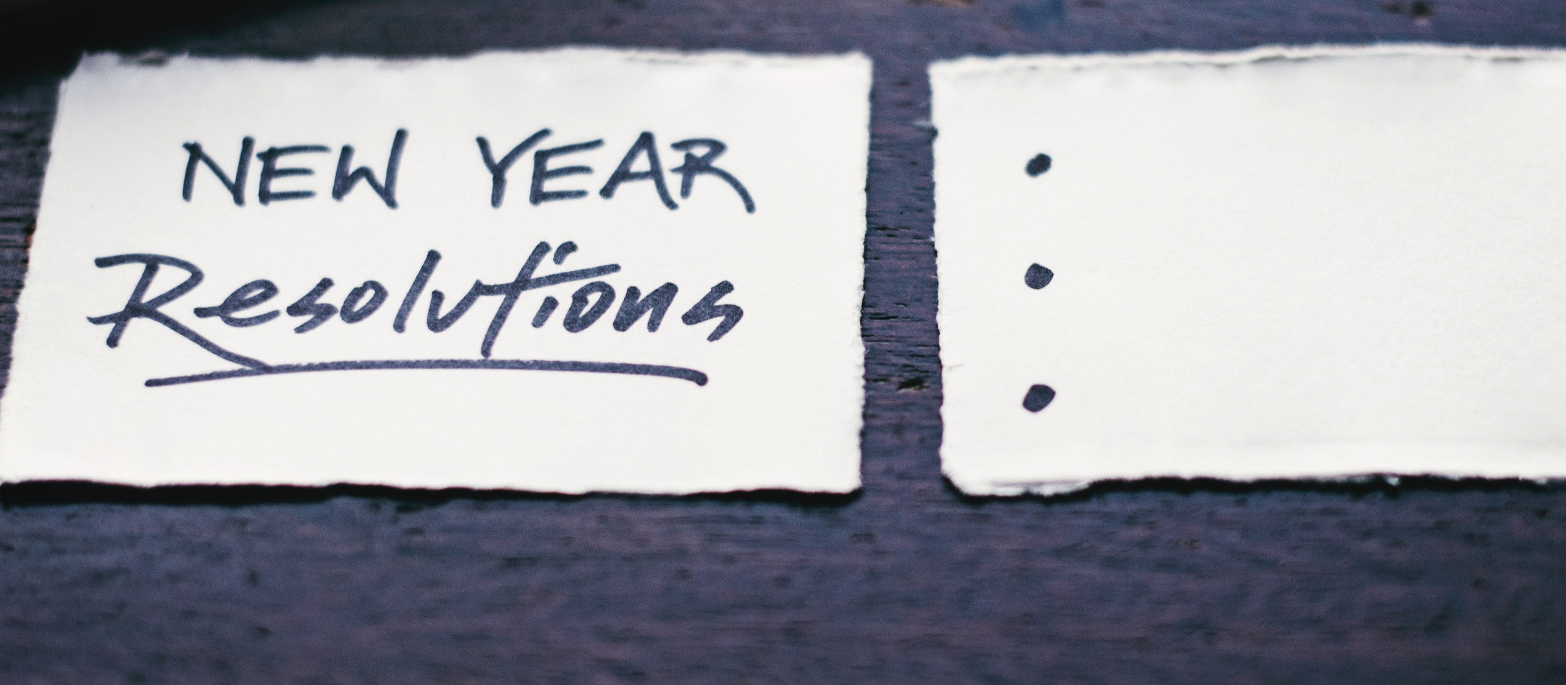 New Year resolutions 2021