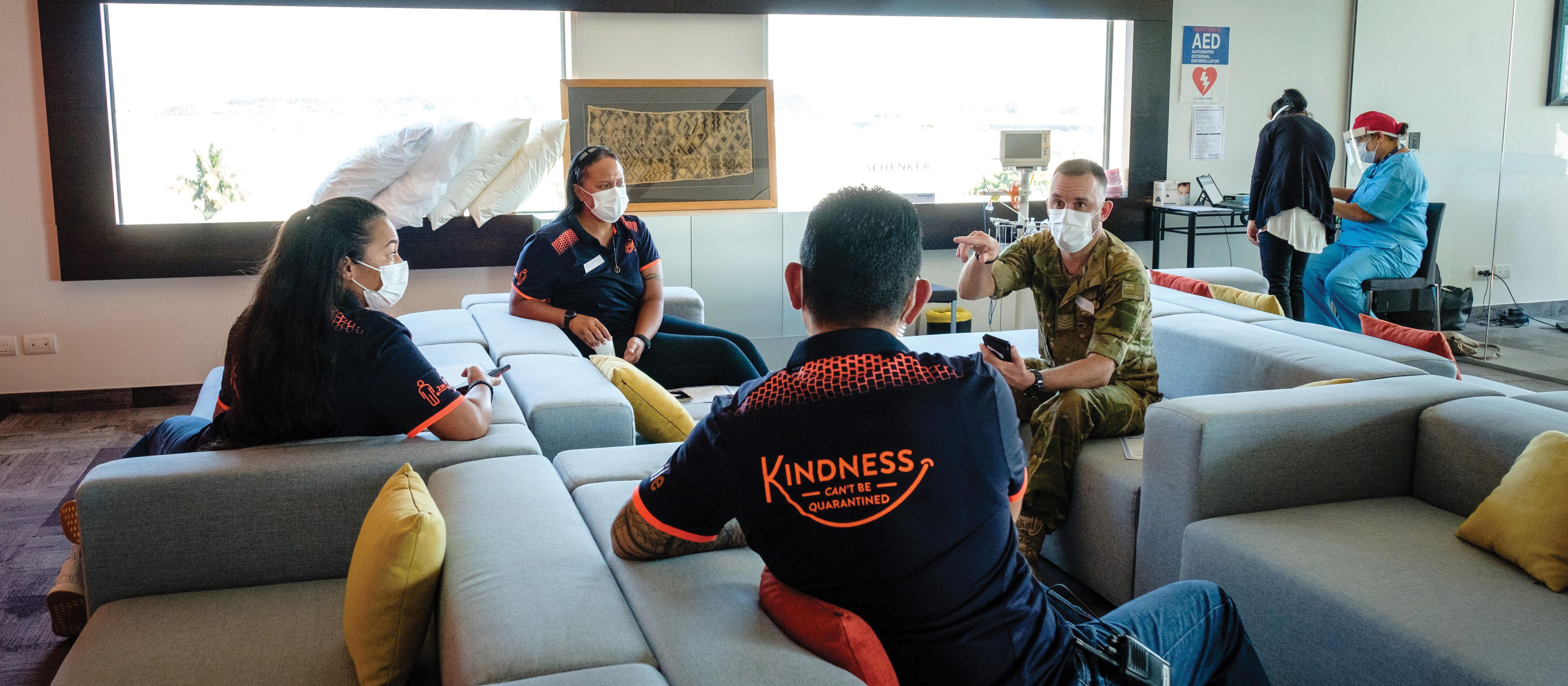 Jet Park Hotel workers vaccinated. Adrian Malloch Photography