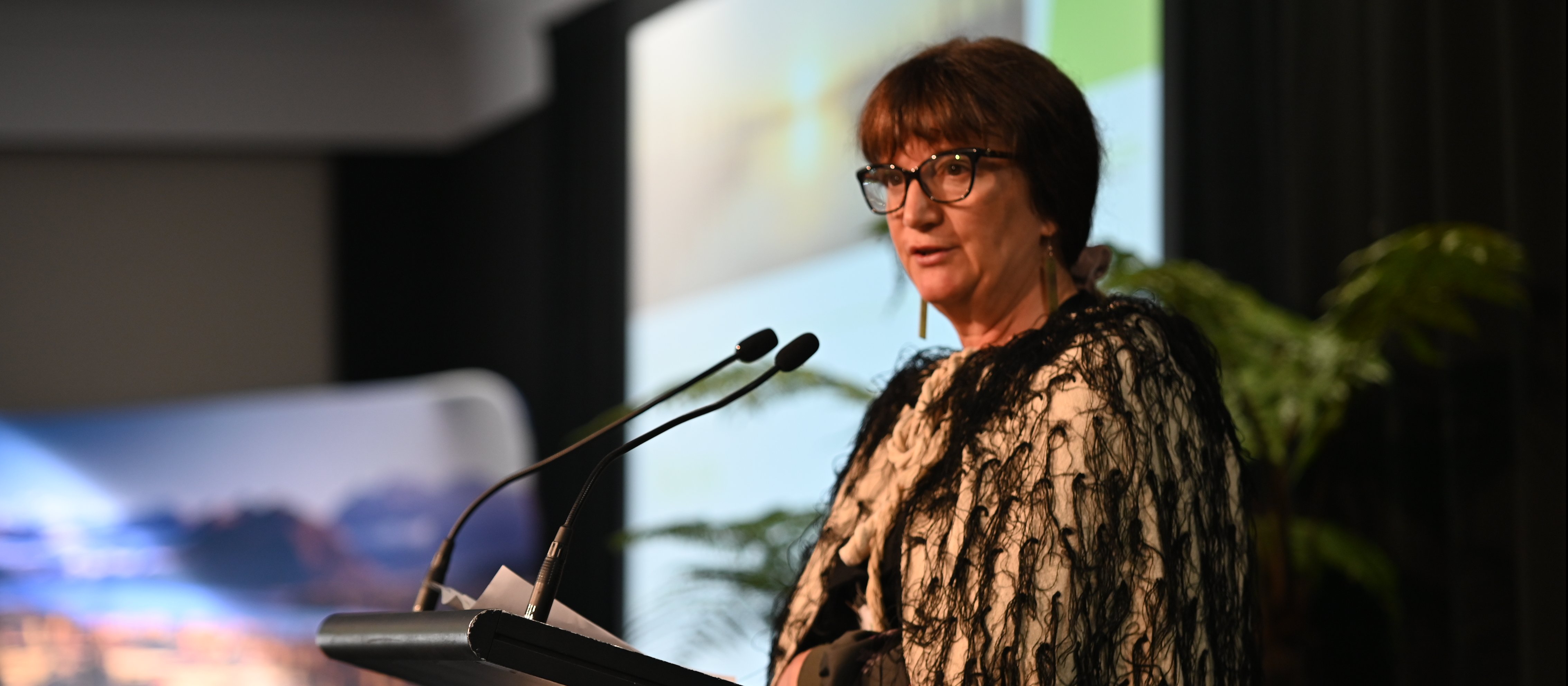 Fiona Bolden, chair of the New Zealand Rural General Practice Network, gives the conference opening address