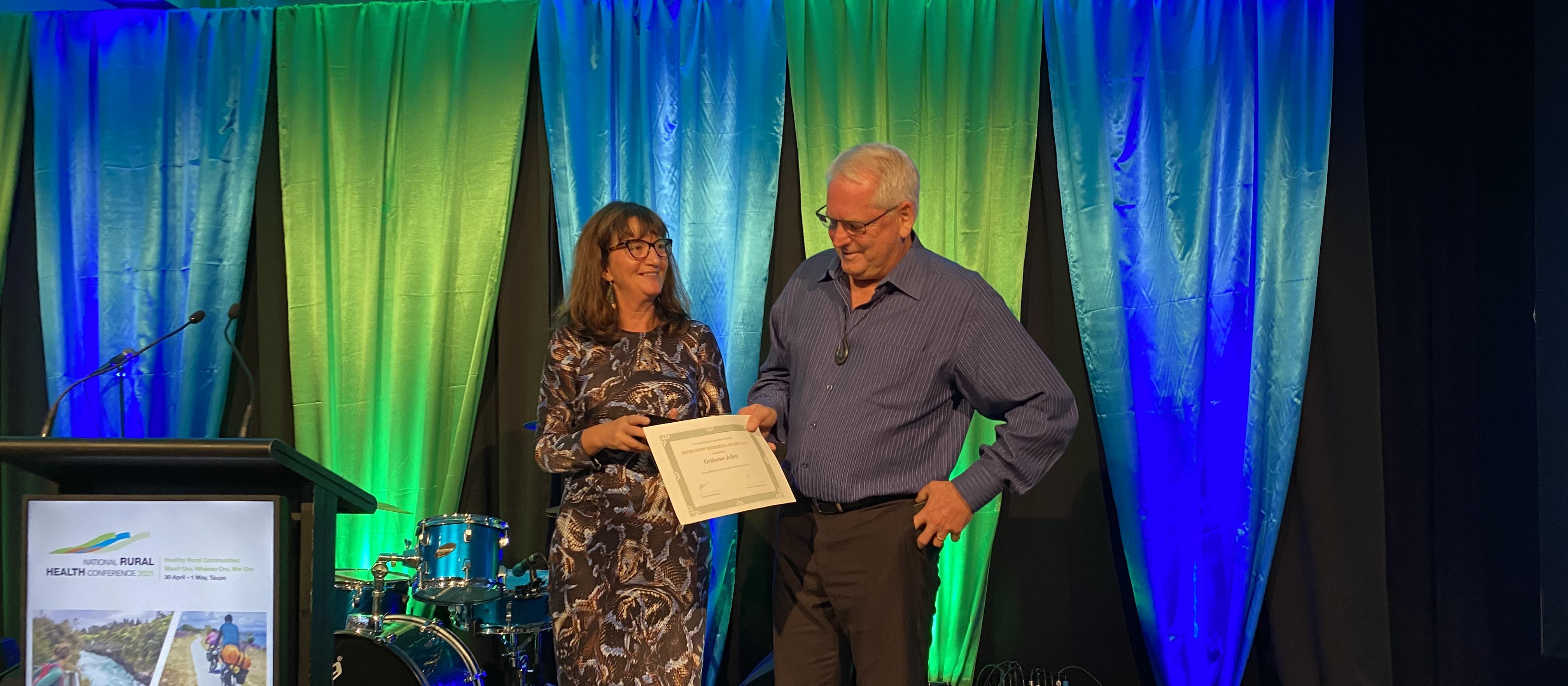 Fiona Bolden and Grahame Jelley at the National Rural Health Conferece