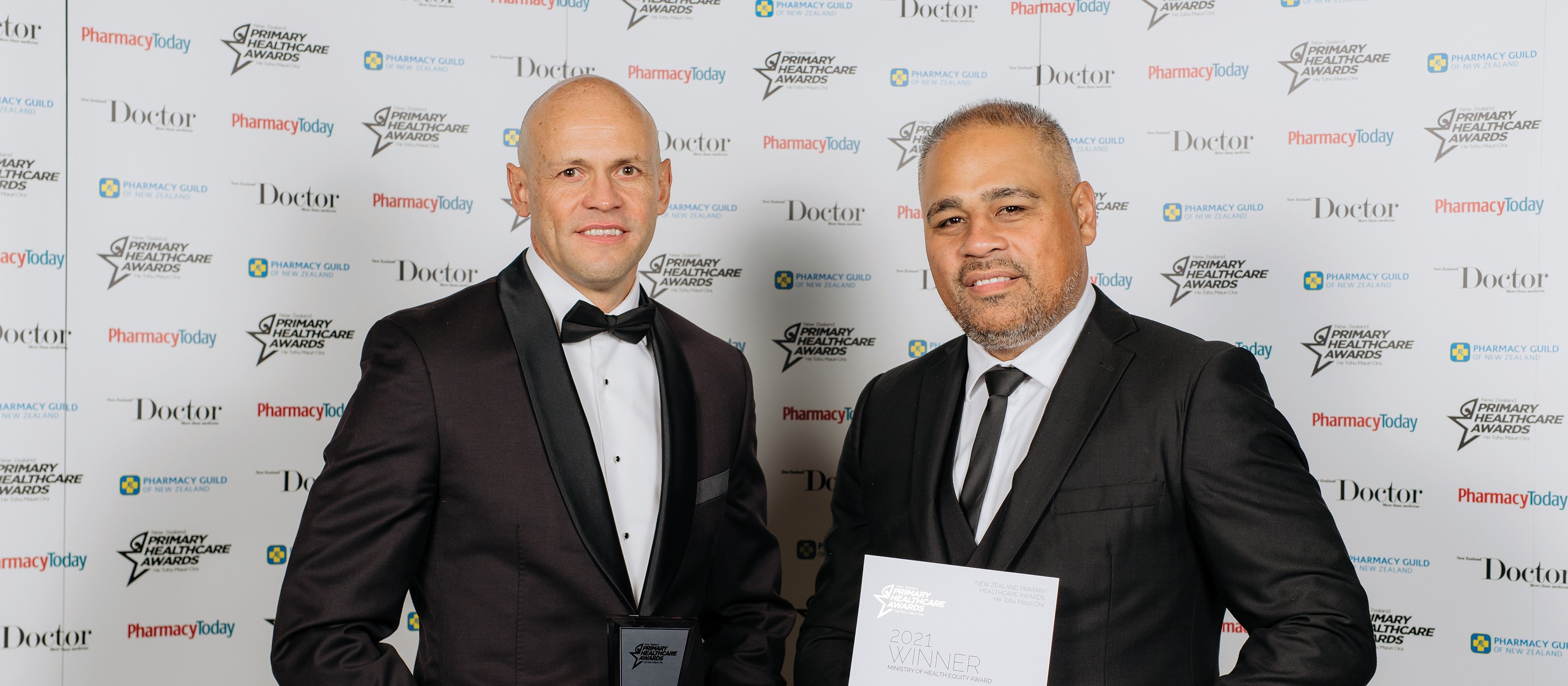 Chris Tooley, Te Puna Ora O Mataatua and associate health minister Peeni Henare at the NZPHA