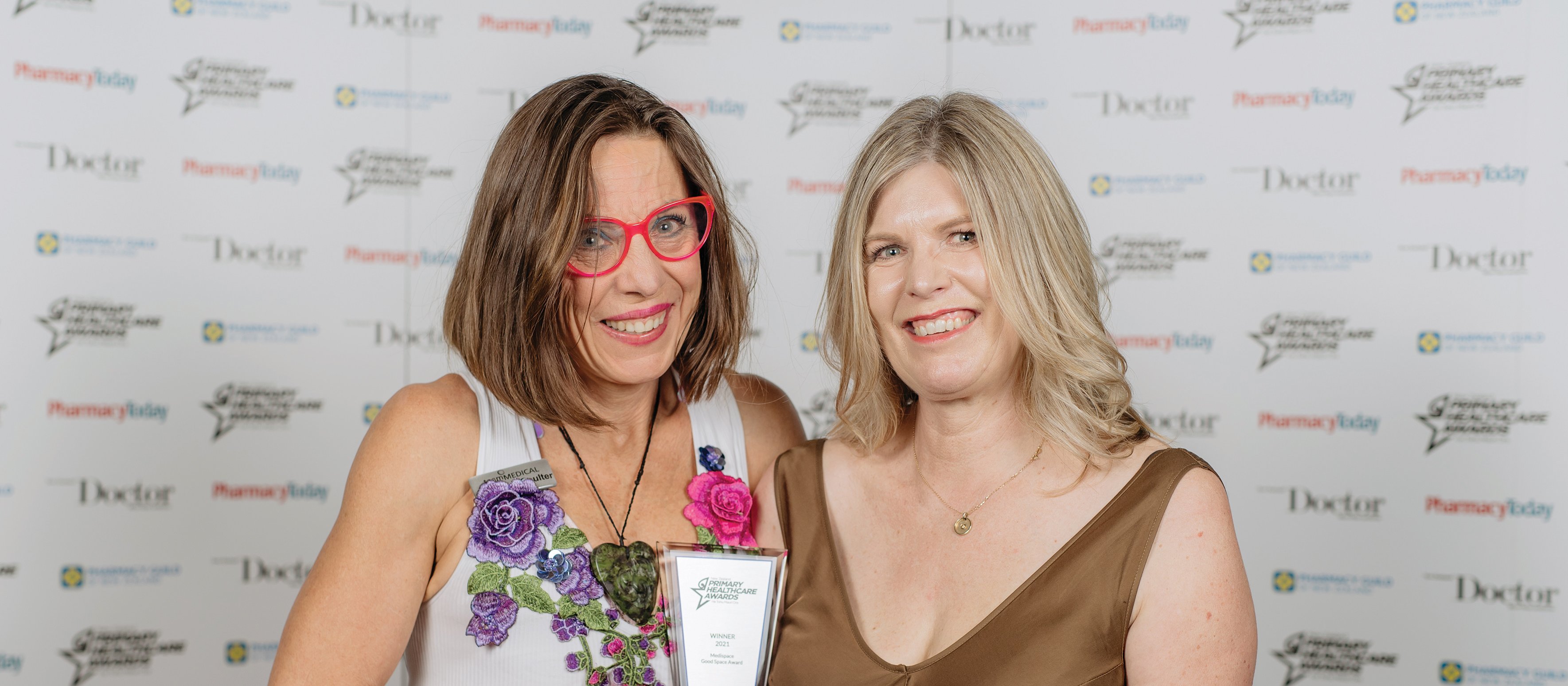 Christine Coulter and Helen Telford at the NZPHA