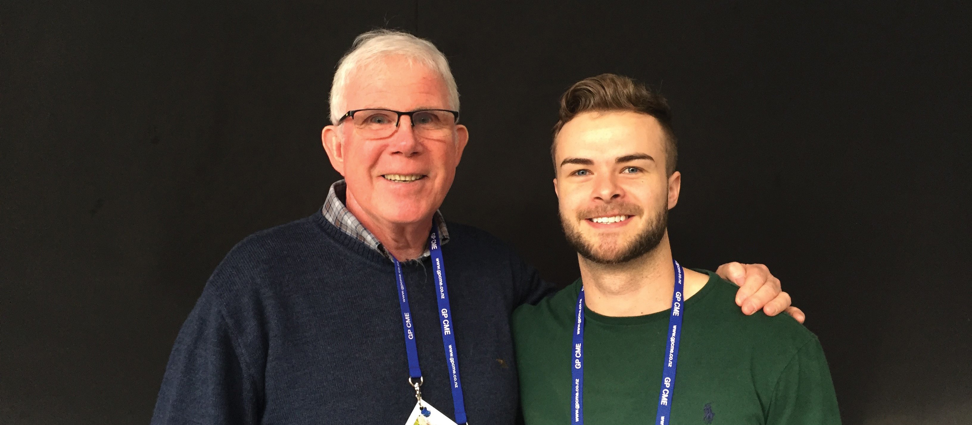 Grandfather and grandson John Geard and Ben Gilmore