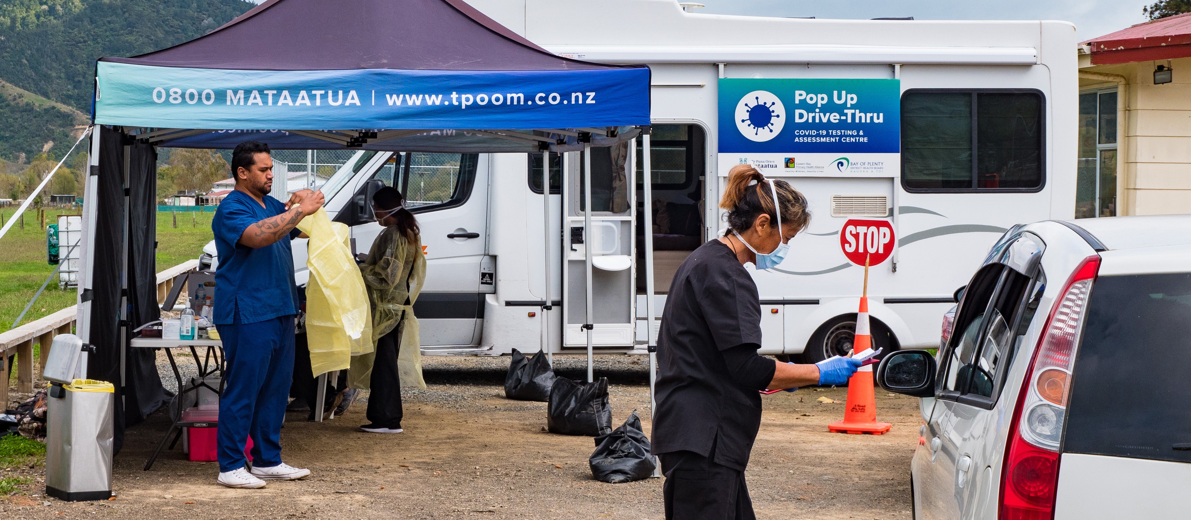 Te Puna Ora o Mataatua COVID swab van