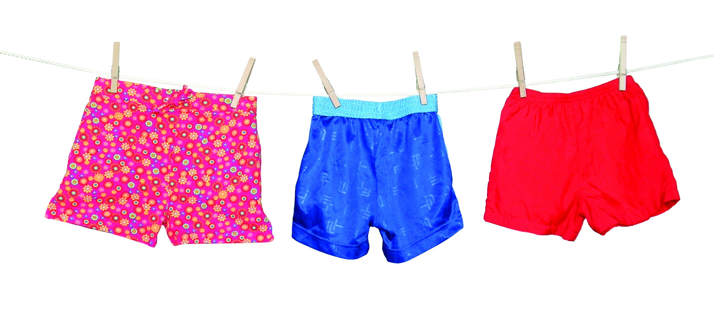 Shorts on clothes line