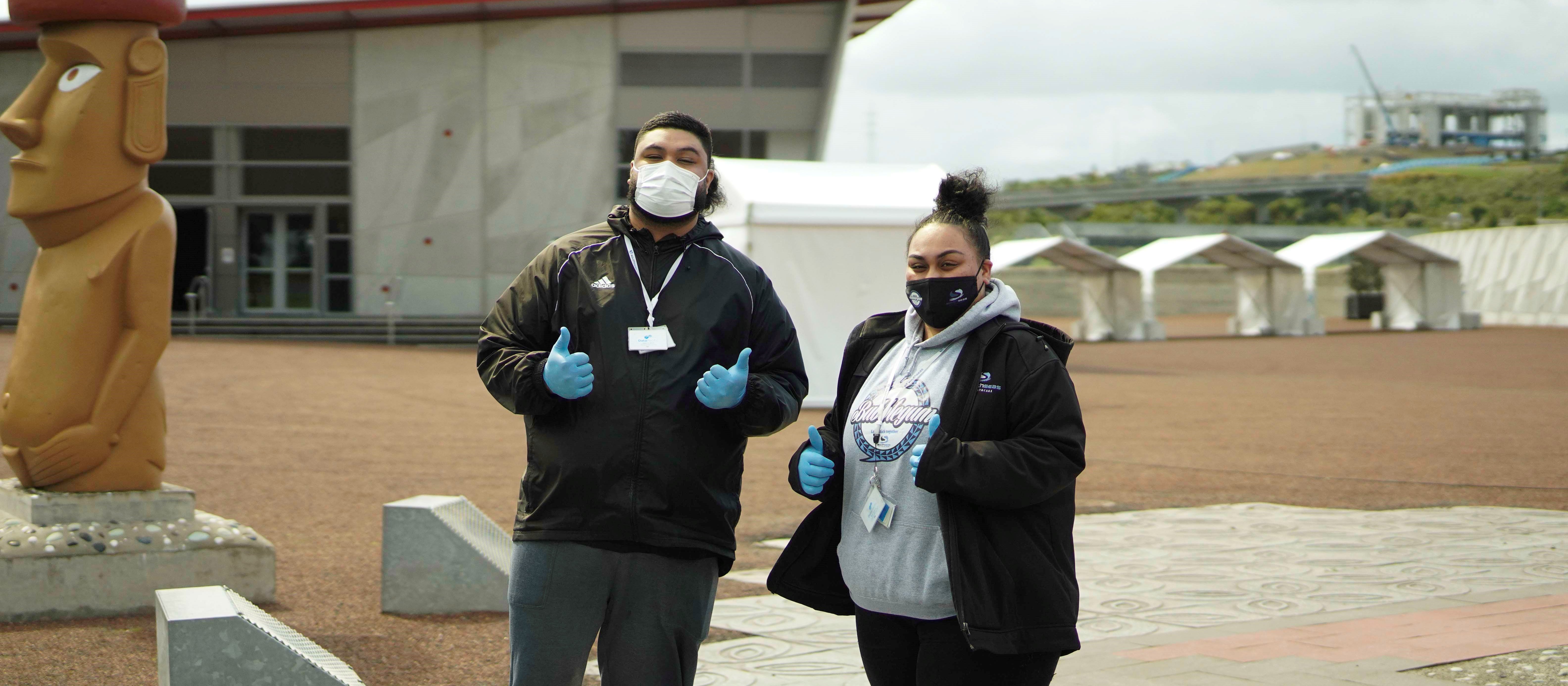 Peter Tanginoa and Ana Kivalu
