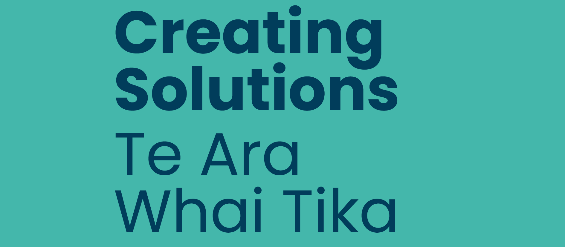 Creating Solutions