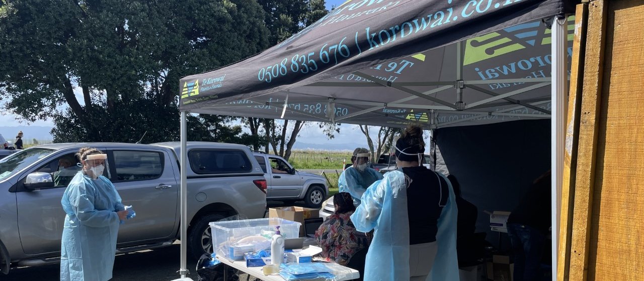 Wharekawa Marae pop up testing station