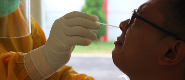 Nasal Covid swab [Image: Mufid Majnun on Unsplash]