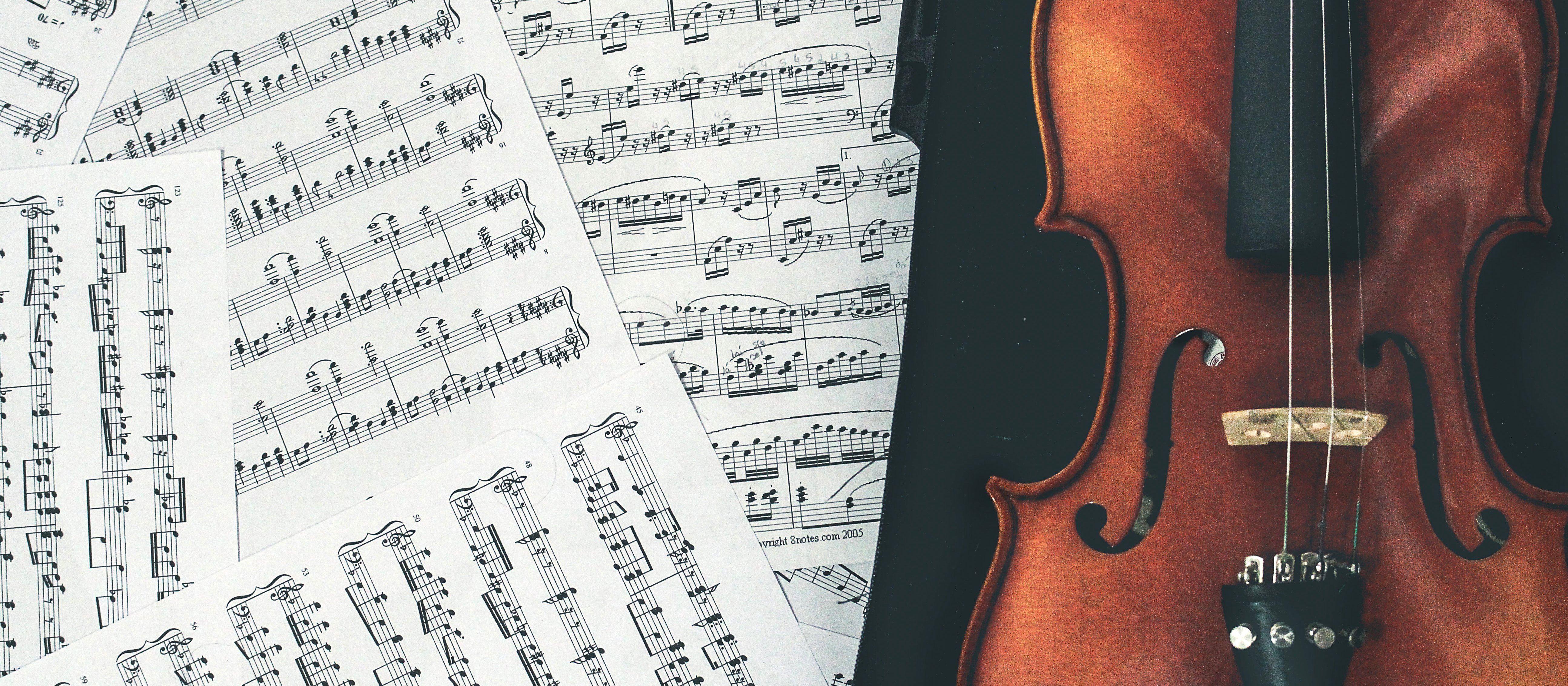 Violin sheetmusic 