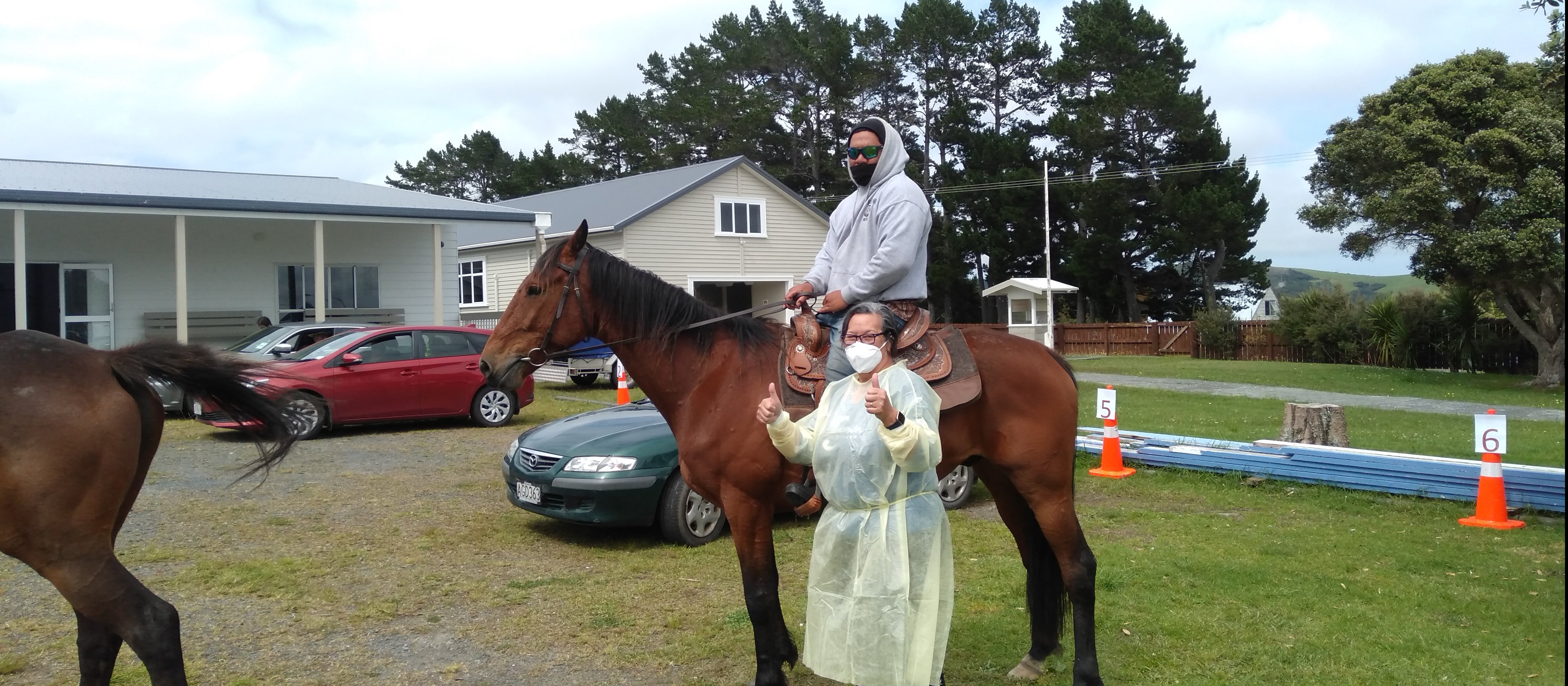 Far North Vaccination clinic with horse