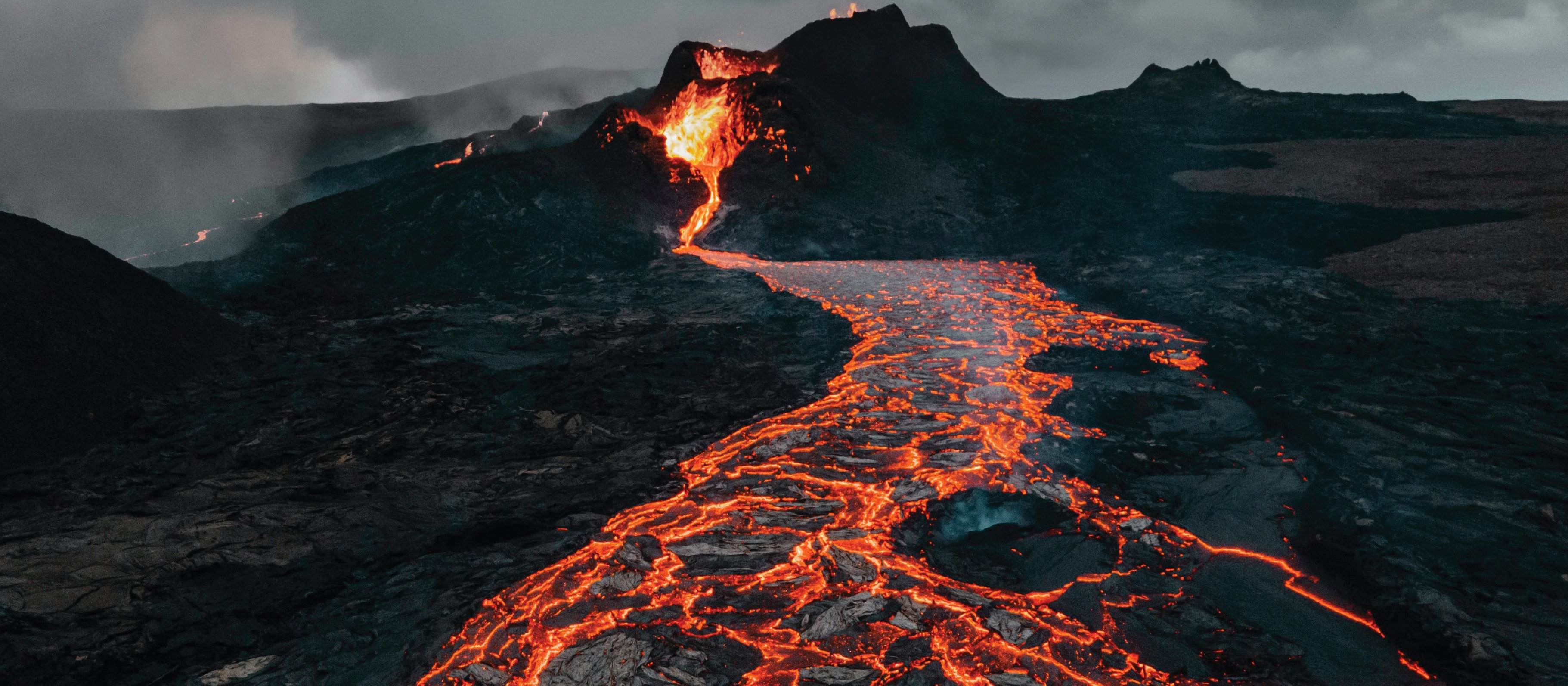 Volcano and Lava