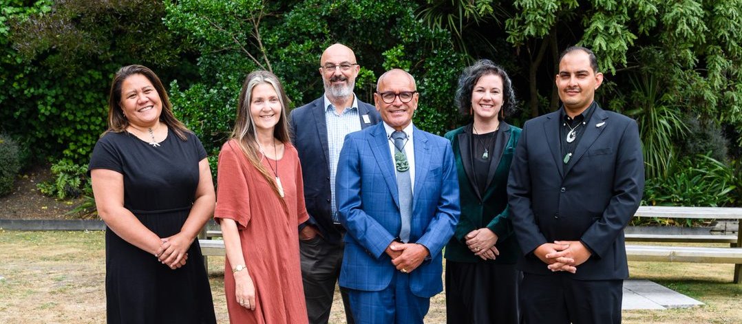 Dr Jemaima Tiatia-Seath, Professor Sunny Collings, Kevin Hague, Hayden Wano (Chair), Taimi Allan, and Alexander El Amanni.