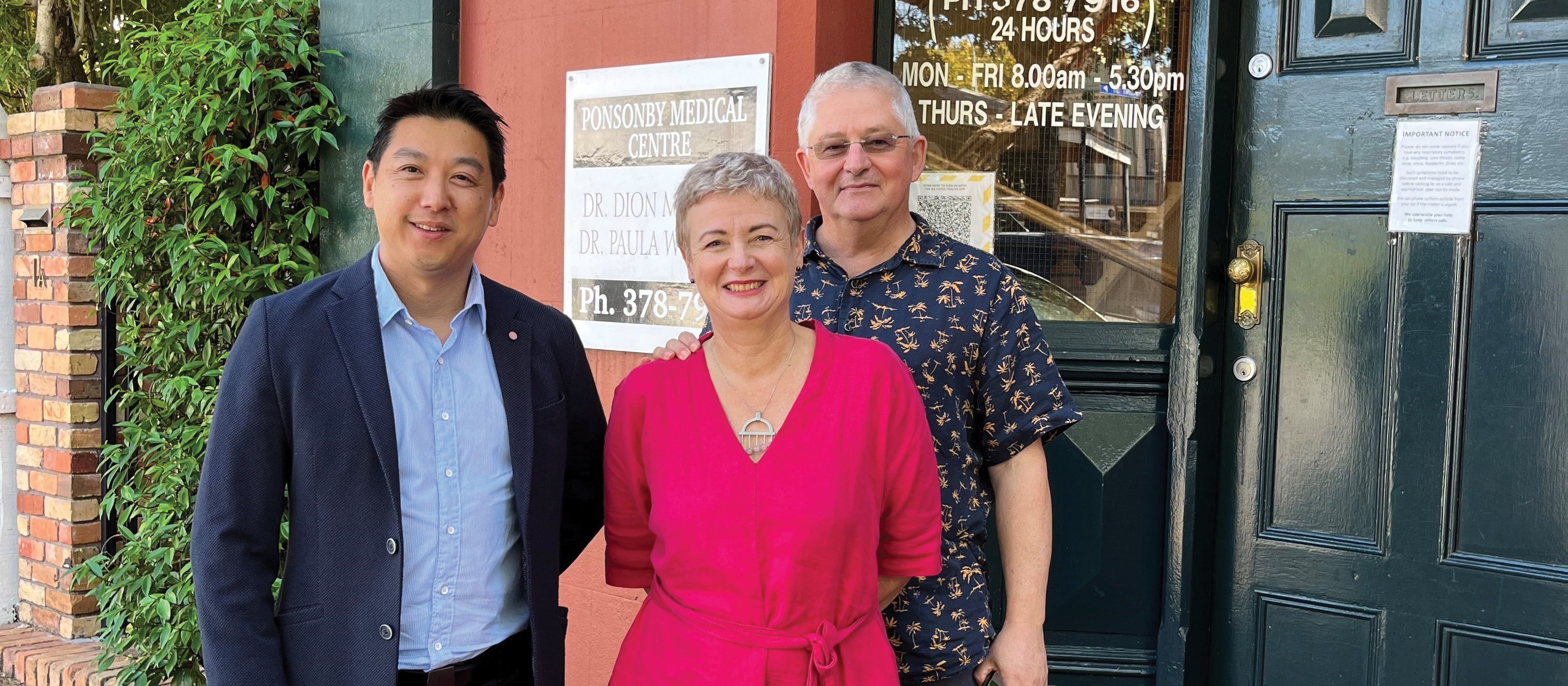 Ponsonby Medical Centre TonyWai DrPaulaWeadon DrDionMartley supplied