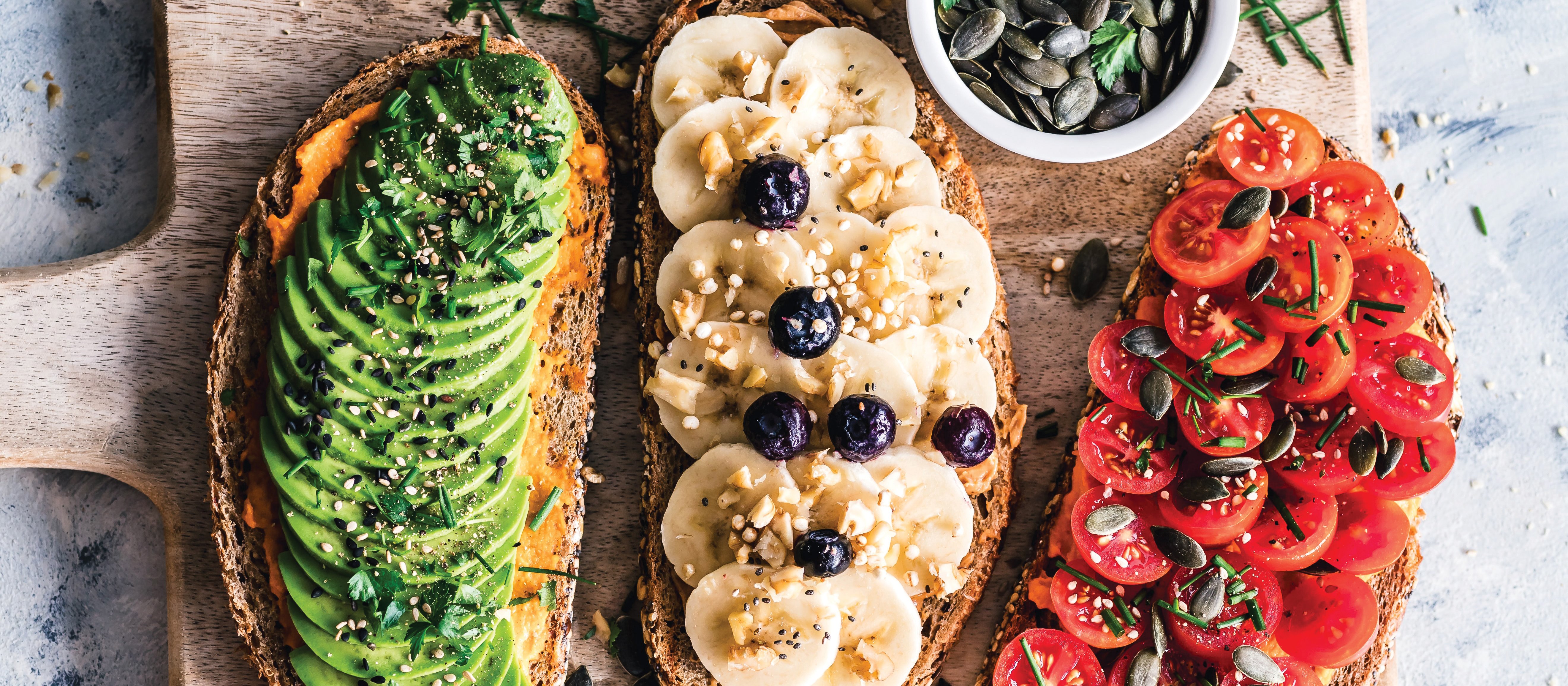Bread with toppings