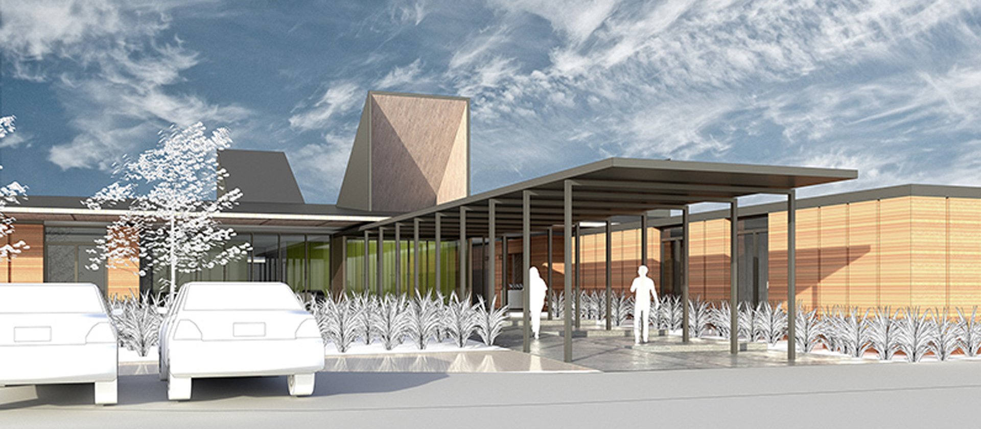 West Coast DHB A concept drawing of the new health facility to replace Buller Hospital in Westport [Image: LDR]