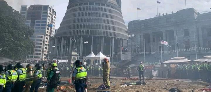 Mandate protest Wellington CR NZ Police_Anthony Bond