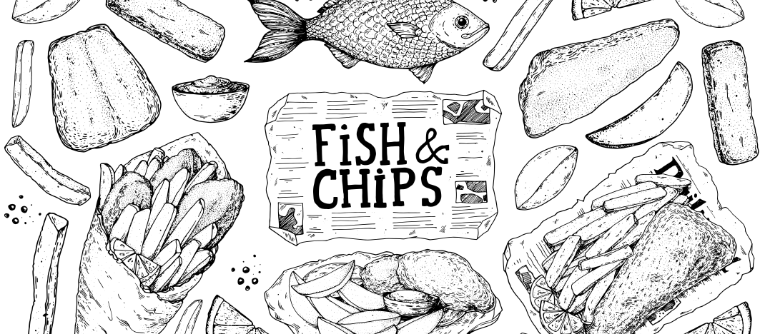 Fish and Chips VECTOR CR DiViArt on iStock