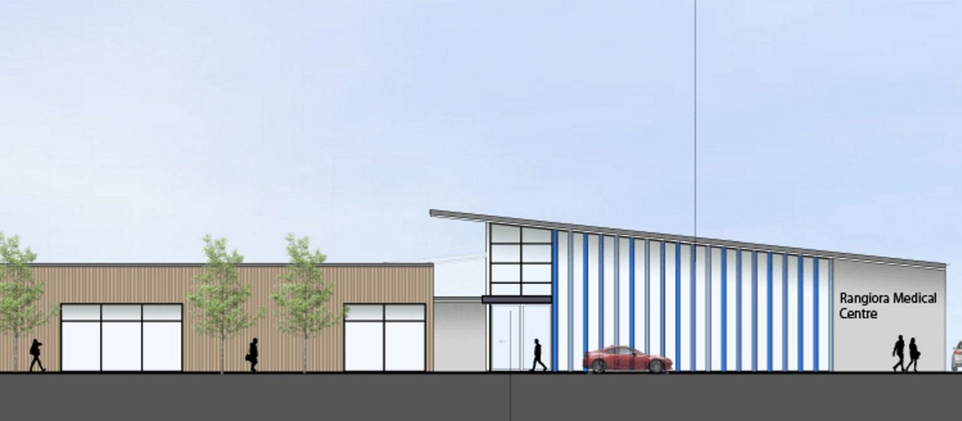 An artist’s impression of the proposed Rangiora Health Hub [Image: Te Whatu Ora Waitaha Canterbury]