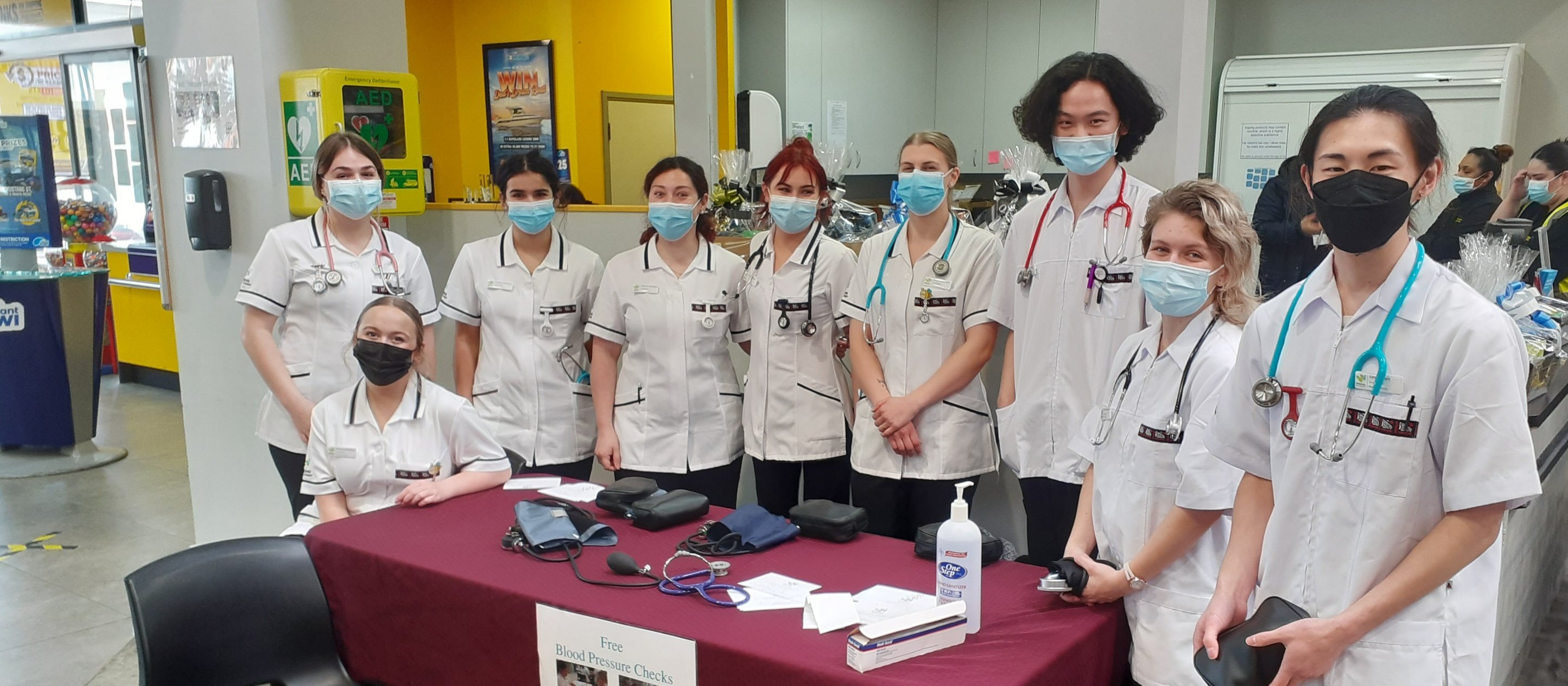 Whitireia nurses offering free blood pressure checks