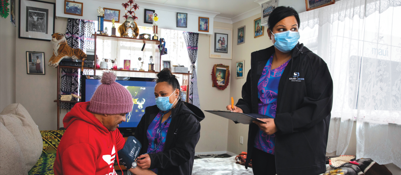 South Seas Healthcare nurses Cherry Elisaia and Niteeka Naidu