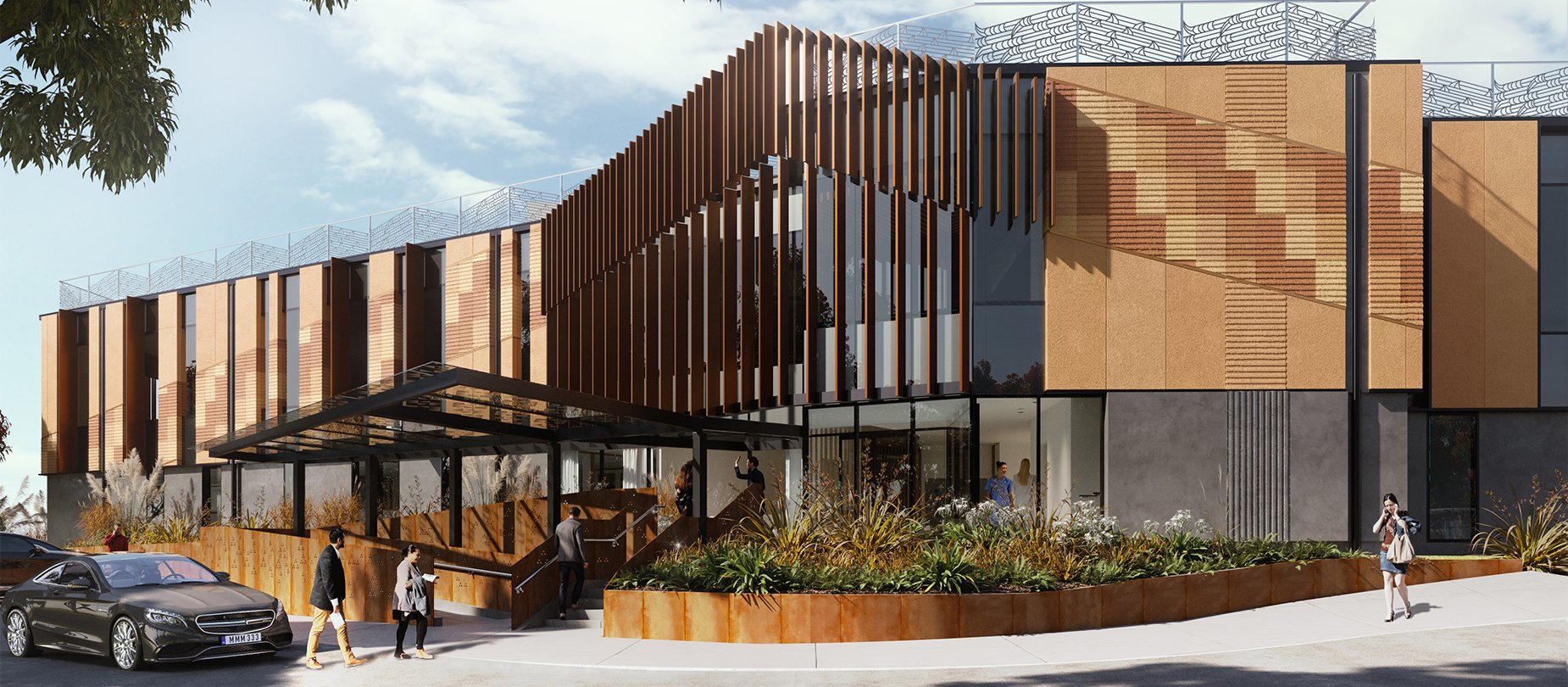 Artist impression of the new North Building at Manukau Health Park