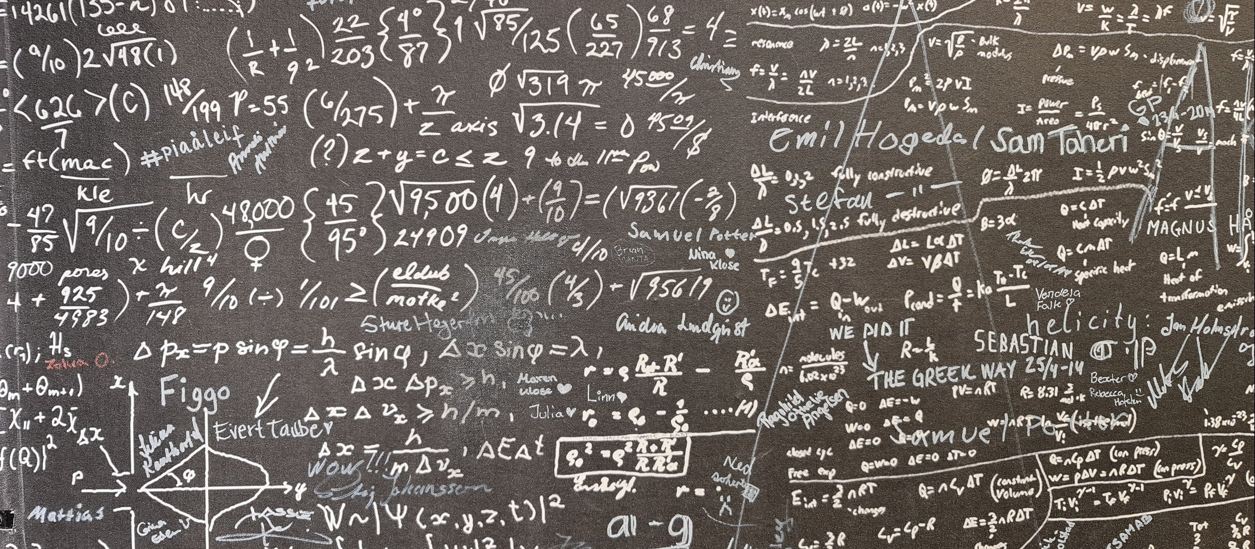 Equations CR Thomas T on Unsplash
