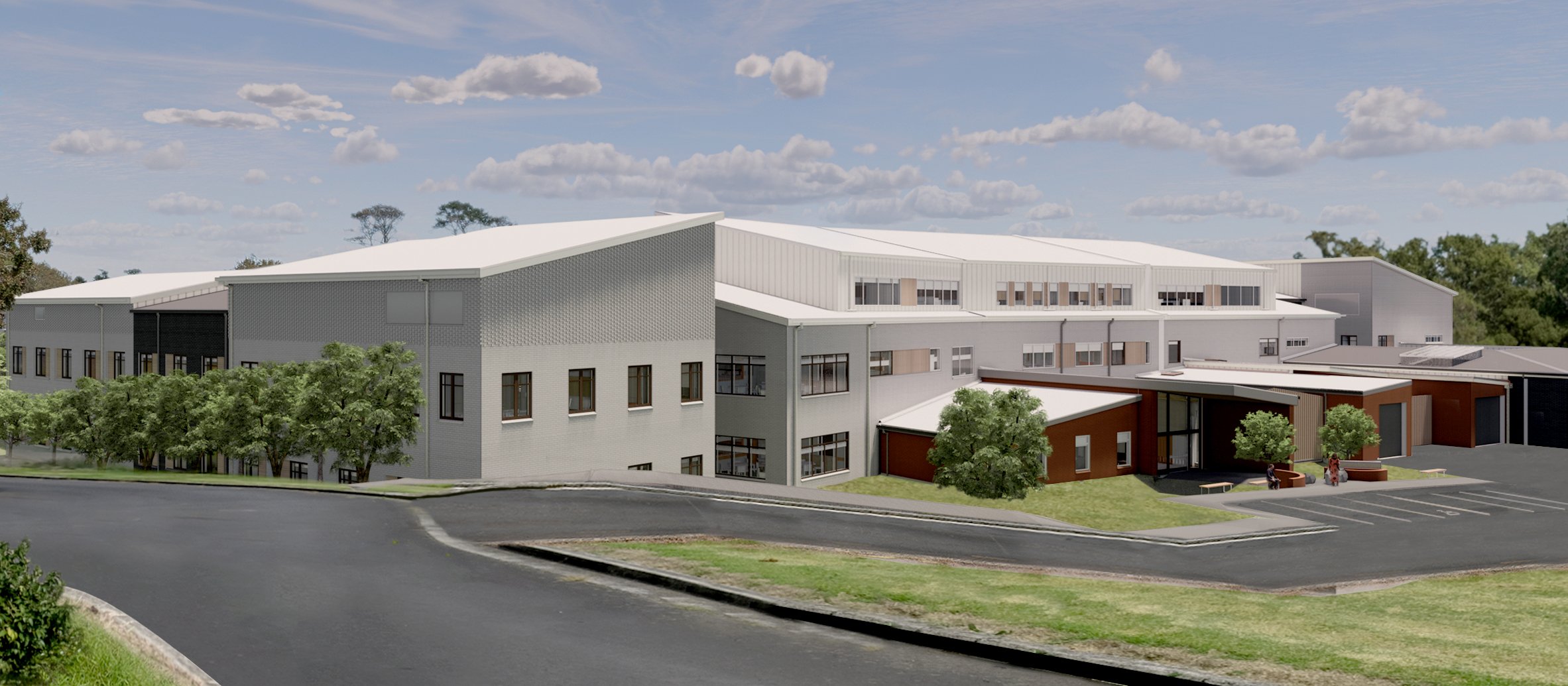 E Tū Wairua Hinengaro entry north - artist impression