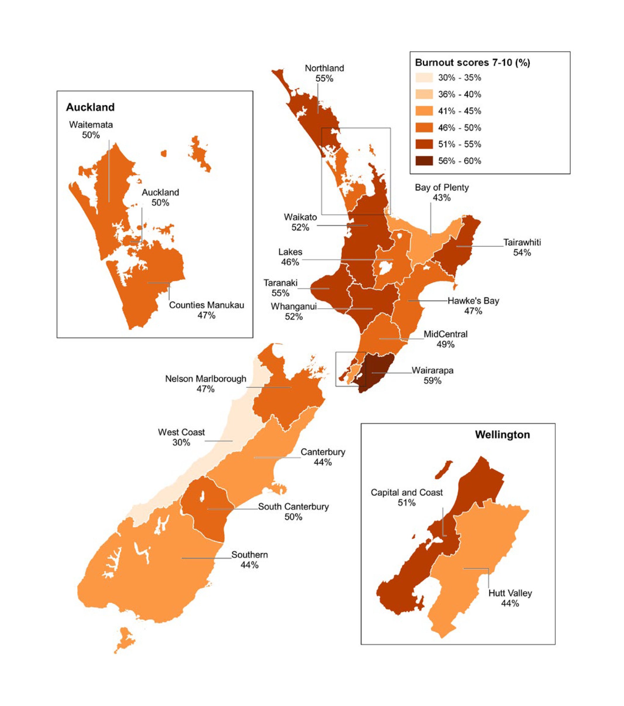 Burnout, mapped