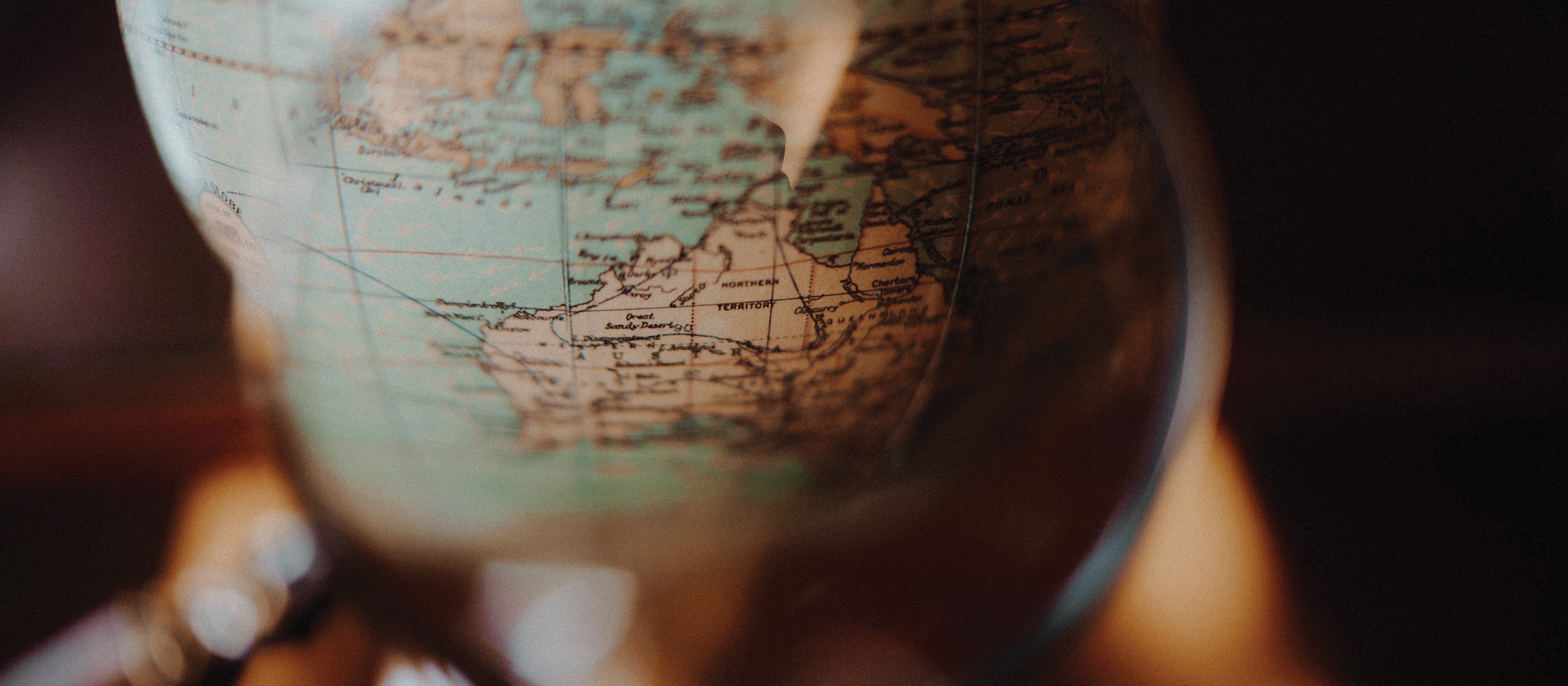 Australia in globe CR Jay Wenninton on Unsplash