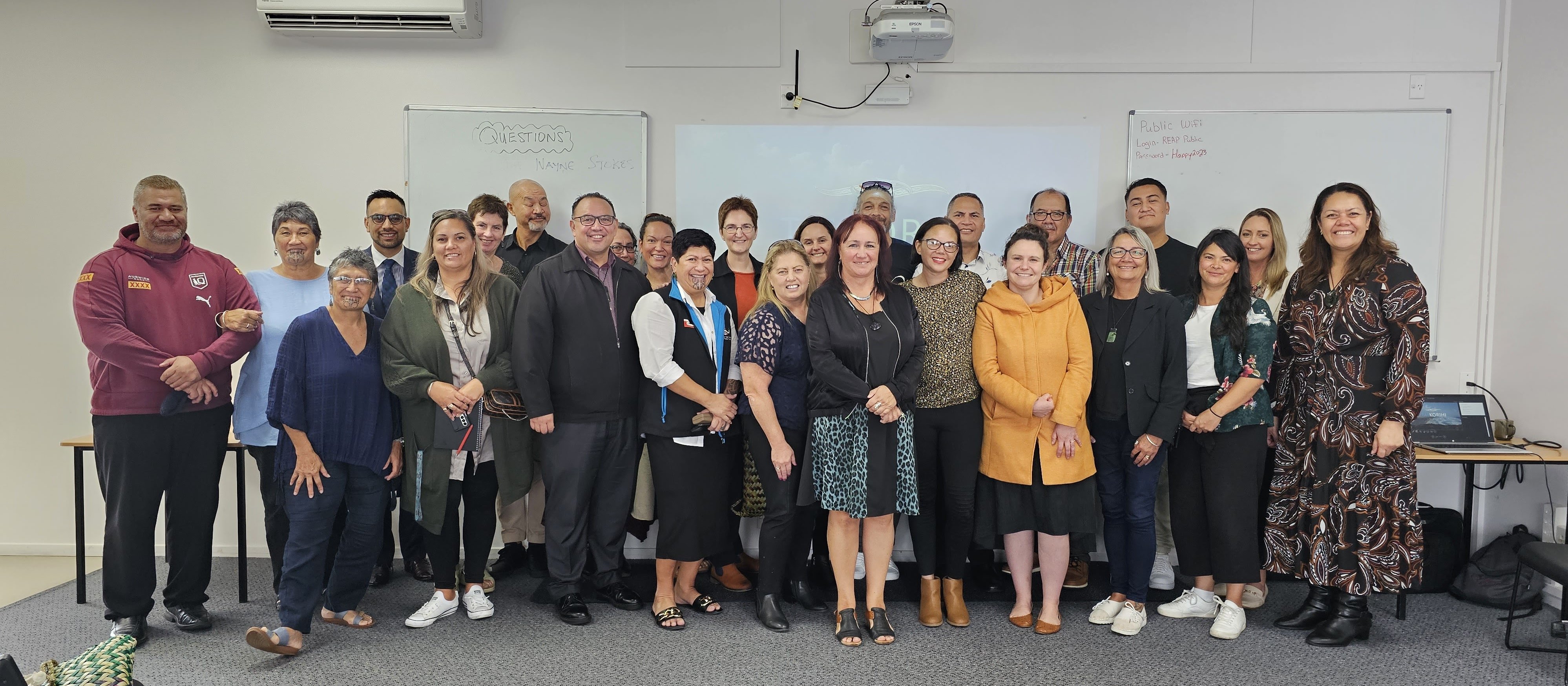 Taikorihi Partnership Group recently presented their locality’s health priorities to Te Whatu Ora. This included Te Whatu Ora Chief Executive Fepulea’i Margie Apa; National Localities Co-Director Kylie Ormrod; Tumuwhakaruruhau Tikanga, Chief of Tikanga, Mahaki Albert; and National Director, Commissioning Abbe Anderson.