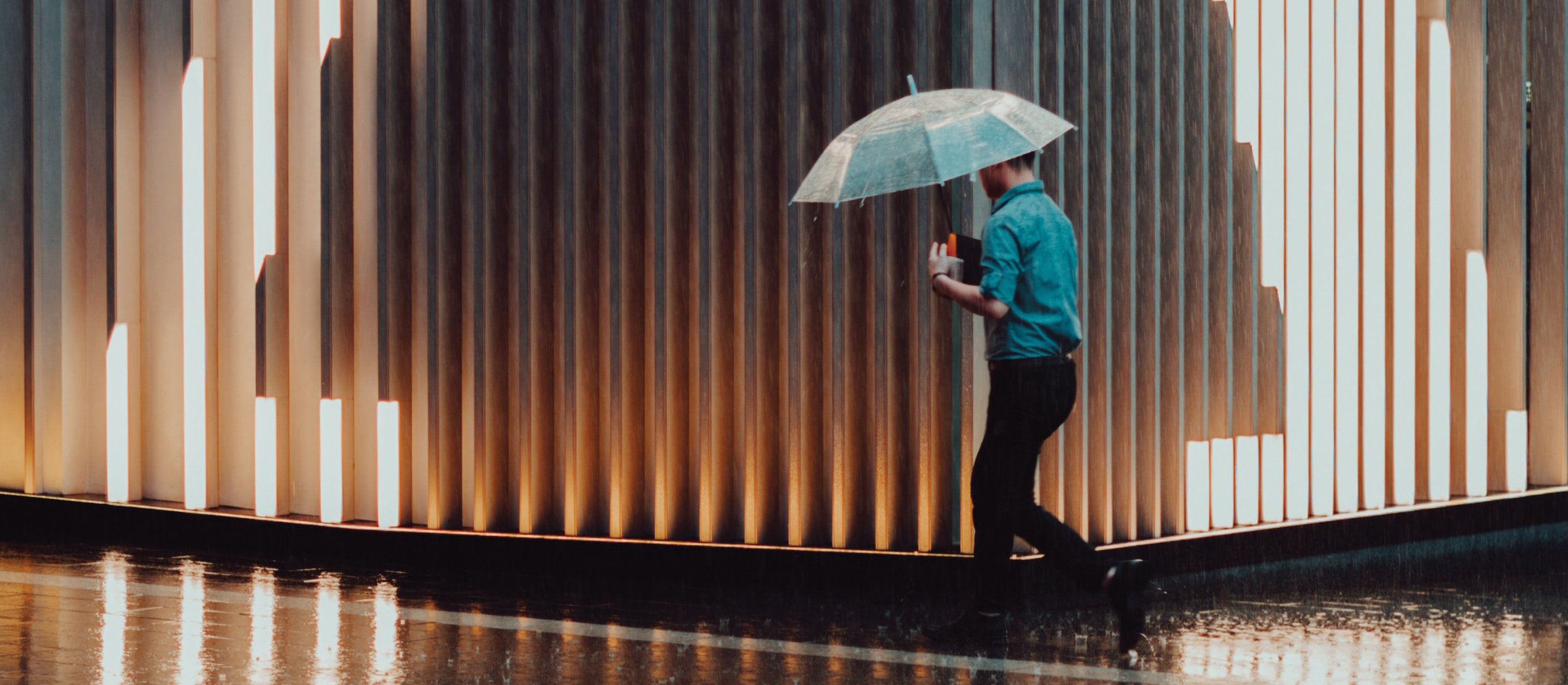 Out in the rain CR Deva Darshan on Unsplash