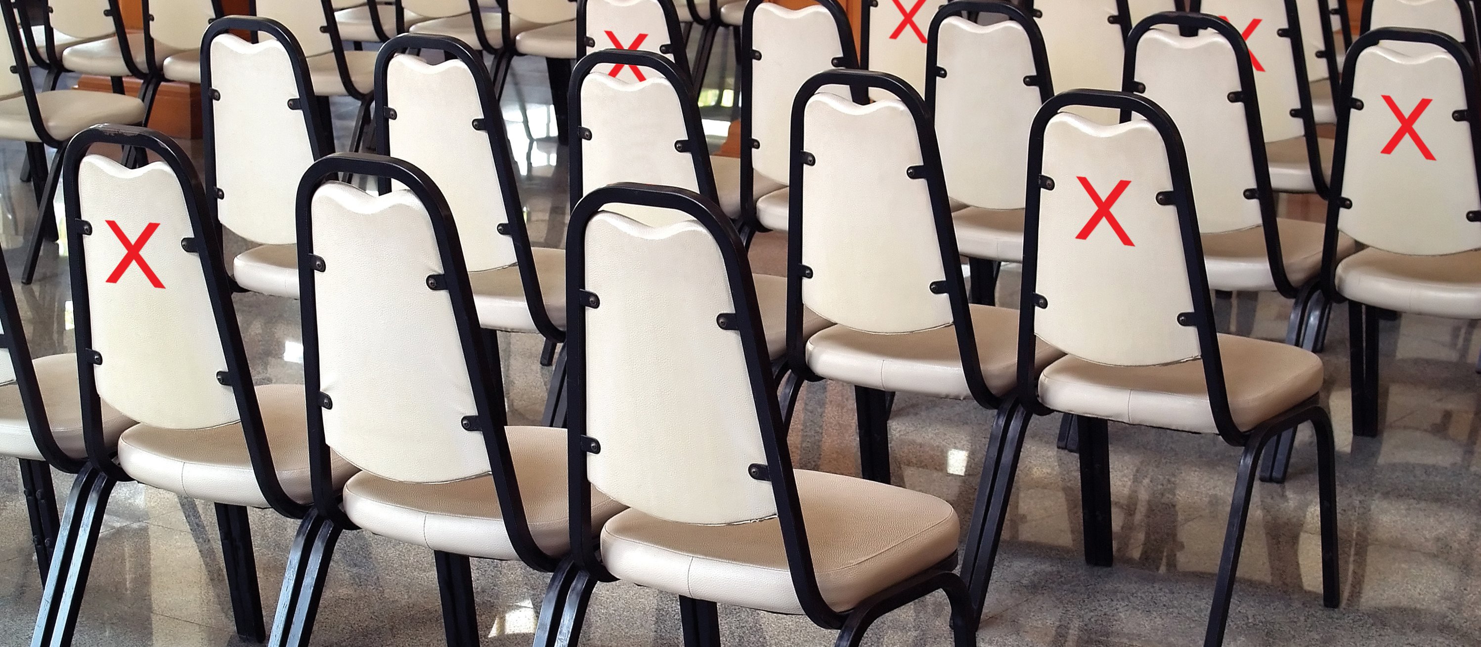 Chairs red crosses CR andy0man on iStock