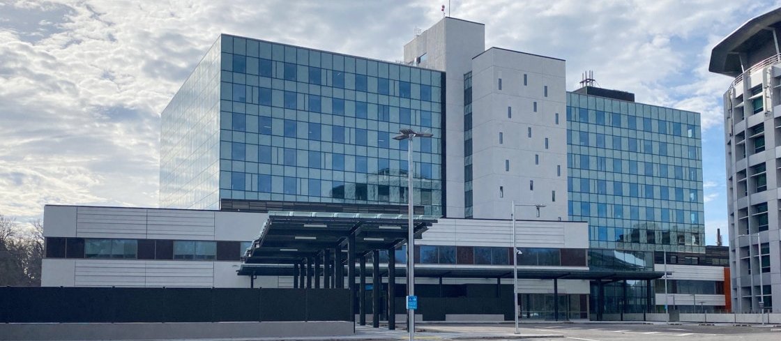 Christchurch Hospital New ED entrance in Waipapa building