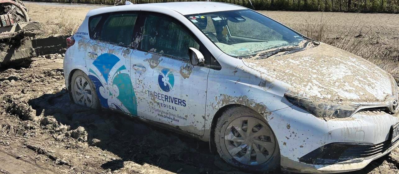 Three Rivers Medical Wrecked Car 