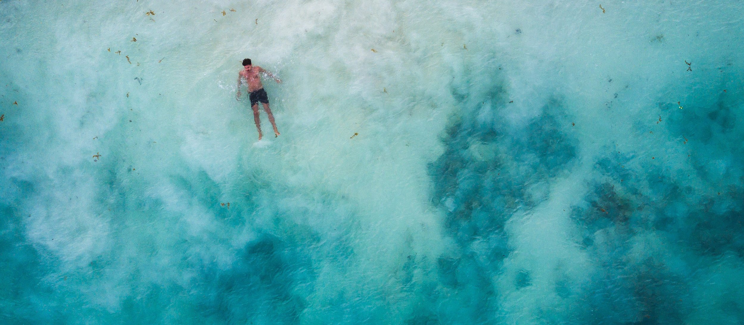 Man in ocean