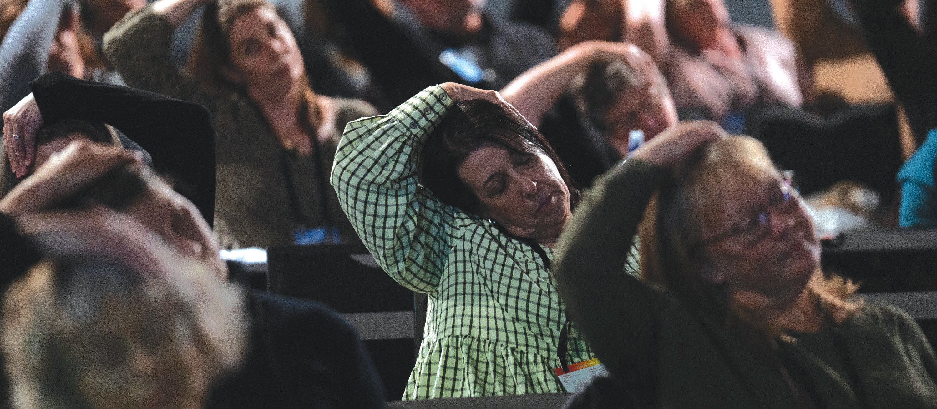 PMAANZ conference neck stretch pic CR Keepa Digital