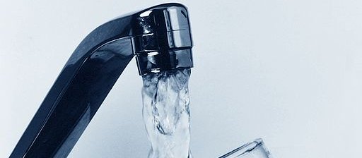 Water tap glass