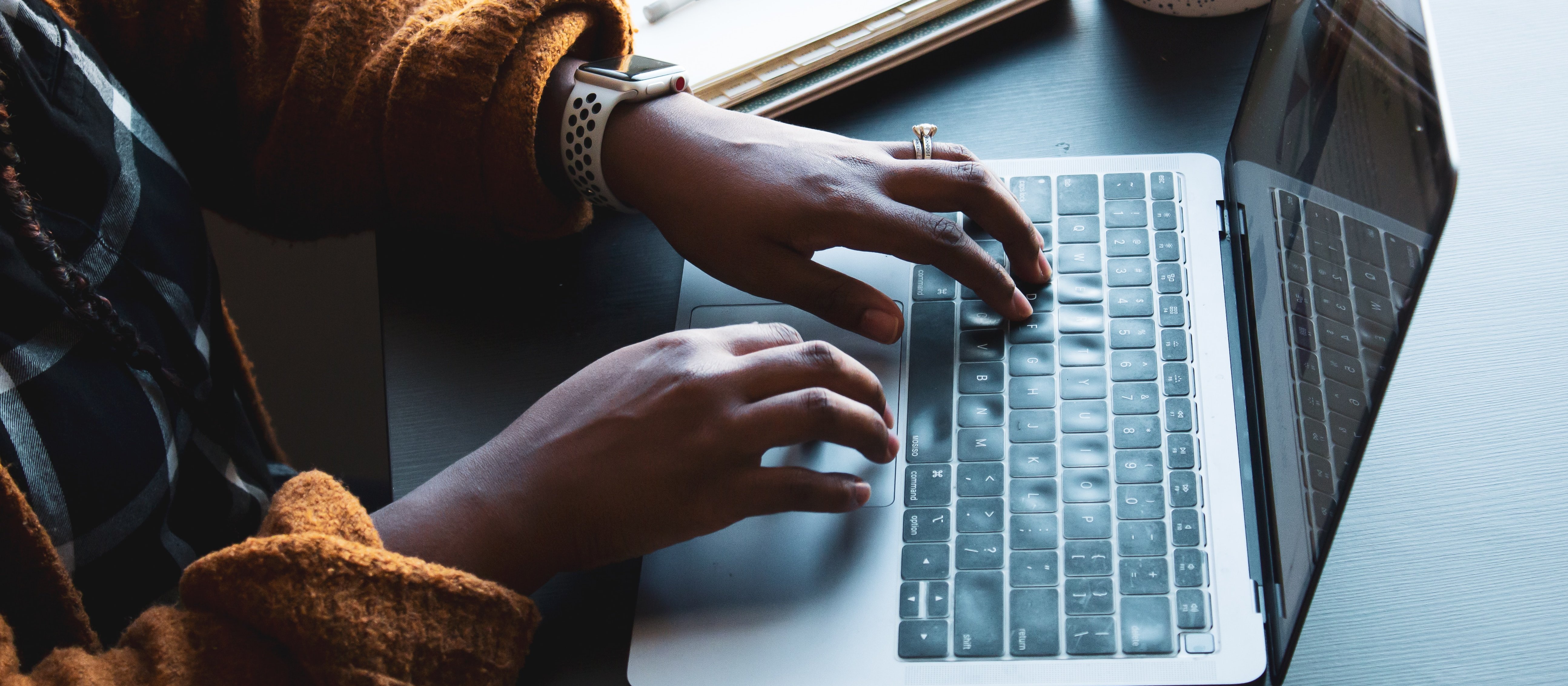 Woman on laptop [Daniel Thomas on Unsplash]